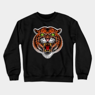 tiger head bengal Crewneck Sweatshirt